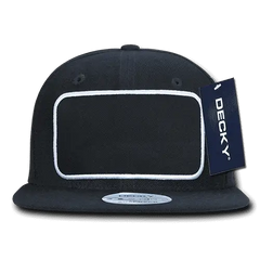 Decky 1096 Patch Snapback Cap - Black - Black / One Size Fits Most