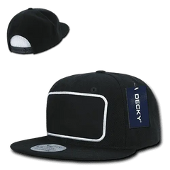 Decky 1096 Patch Snapback Cap - Black - Black / One Size Fits Most