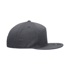 Decky 1098 7 Panel Cotton Snapback Cap - Charcoal - Dark Gray / One Size Fits Most