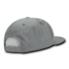 Decky 1098 7 Panel Cotton Snapback Cap - Gray - Gray / One Size Fits Most