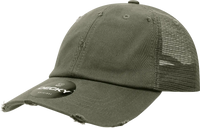 Decky 110 Vintage Mesh Cap - Olive - Olive / One Size Fits Most