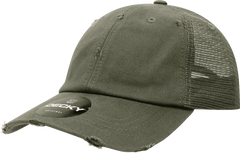 Decky 110 Vintage Mesh Cap - Olive - Olive / One Size Fits Most