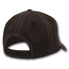 Decky 111 Contra-Stitch Washed Polo Cap - Brown Khaki - Brown Khaki / One Size Fits Most