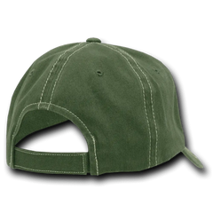 Decky 111 Contra-Stitch Washed Polo Cap - Olive Khaki - Olive Khaki / One Size Fits Most