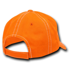 Decky 111 Contra-Stitch Washed Polo Cap - Orange White - Orange White / One Size Fits Most