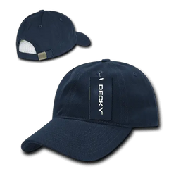 Decky 112 Brushed Cotton Baseball Cap - Navy - Navy / One Size Fits Most