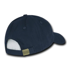 Decky 112 Brushed Cotton Baseball Cap - Navy - Navy / One Size Fits Most