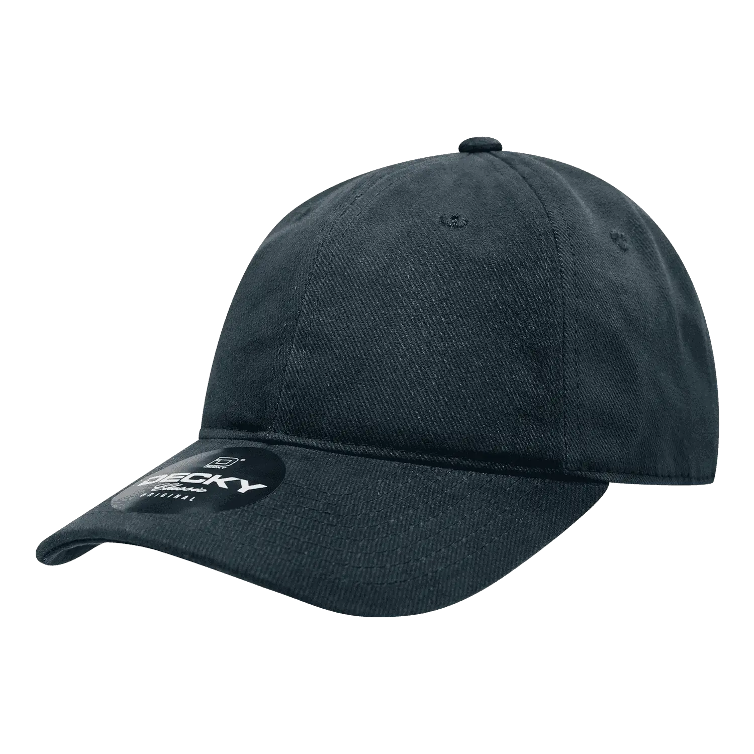 Decky 112 Brushed Cotton Baseball Cap - Navy - Navy / One Size Fits Most
