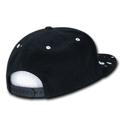 Decky 1125 Splat Snapback Cap - Black - Black / One Size Fits Most