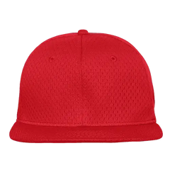 Decky 1128 Mesh Jersey Flat Bill Snapback Cap Red Red / One Size Fits Most