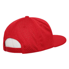 Decky 1128 Mesh Jersey Flat Bill Snapback Cap Red Red / One Size Fits Most
