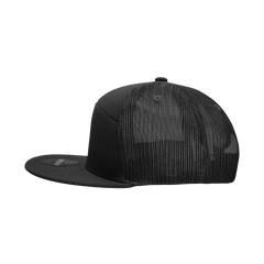 Decky 1133 7 Panel Trucker Cap - Black - Black / One Size Fits Most