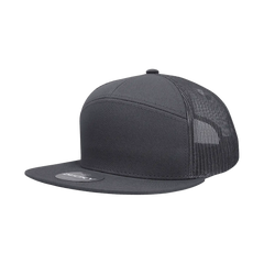 Decky 1133 7 Panel Trucker Cap - Charcoal - Dark Gray / One Size Fits Most