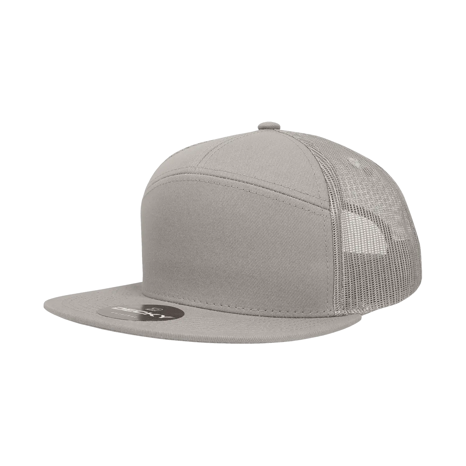 Decky 1133 7 Panel Trucker Cap - Gray - Gray / One Size Fits Most