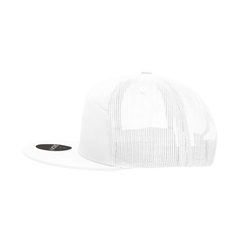 Decky 1133 7 Panel Trucker Cap - White - White / One Size Fits Most