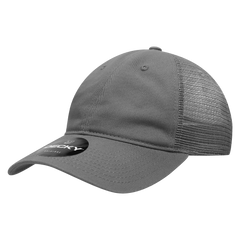 Decky 120 Relaxed Trucker Cap - Charcoal - Dark Gray / One Size Fits Most