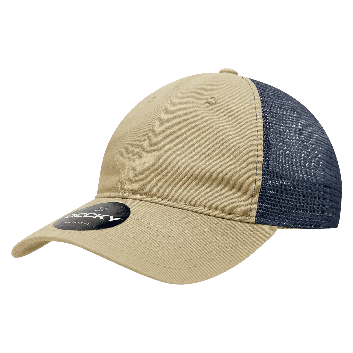 Decky 120 Relaxed Trucker Cap Khaki Navy Khaki Navy / One Size Fits Most