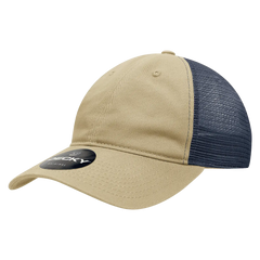 Decky 120 Relaxed Trucker Cap Khaki Navy Khaki Navy / One Size Fits Most