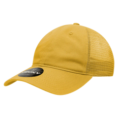 Decky 120 Relaxed Trucker Cap - Mustard - Gold / One Size Fits Most