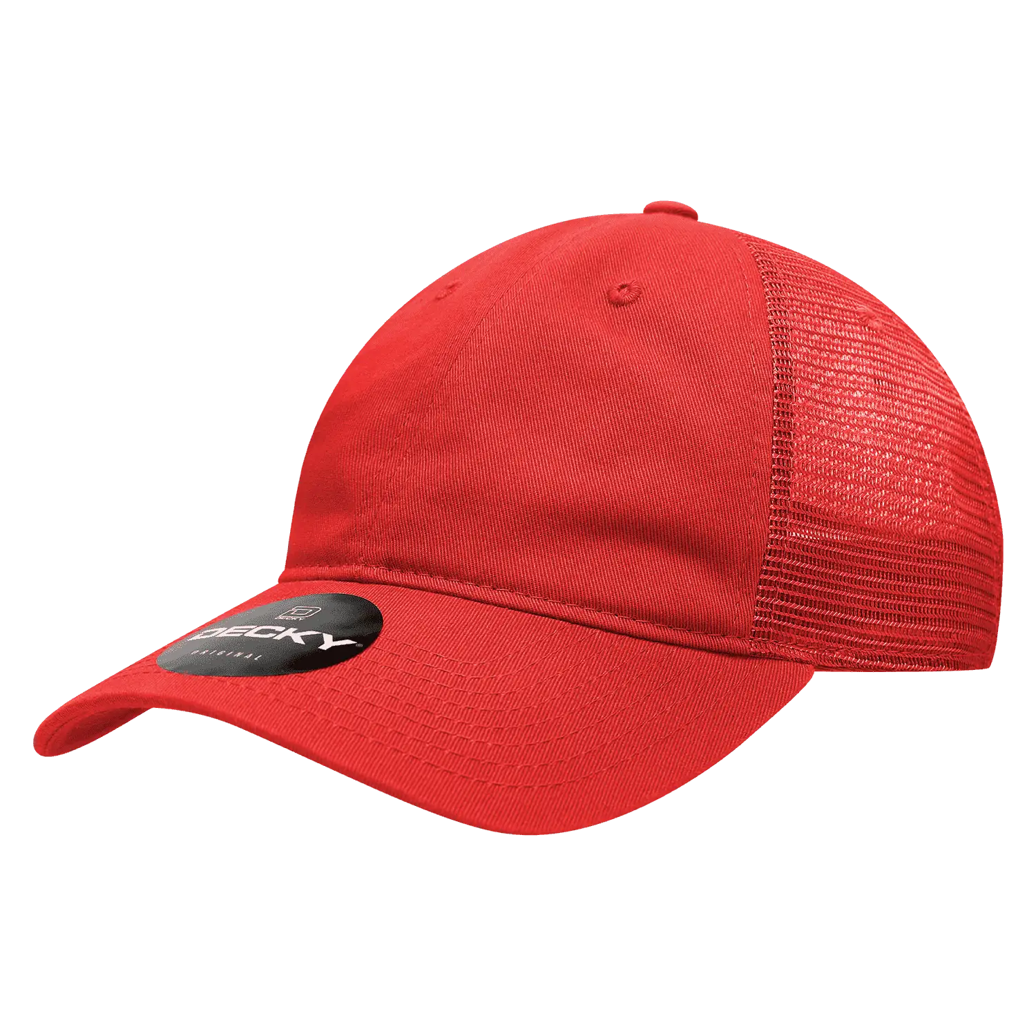 Decky 120 Relaxed Trucker Cap - Red - Red / One Size Fits Most