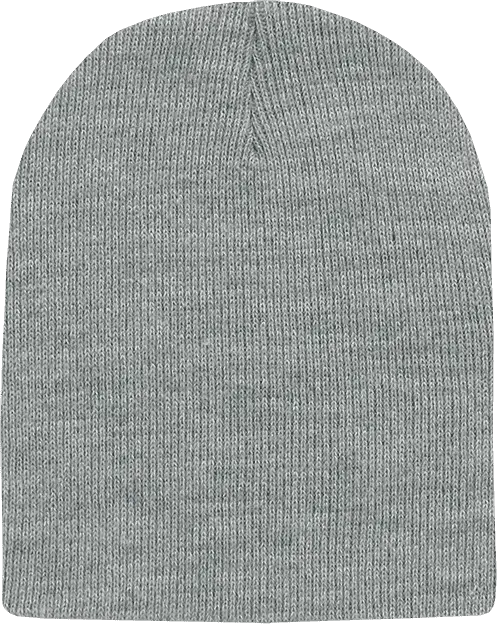 Decky 187 Acrylic Short Beanie - Heather Gray - Gray / One Size Fits Most