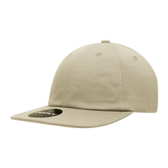 Decky 200 Relaxed Flat Bill Cotton Cap - Khaki - Khaki / One Size Fits Most