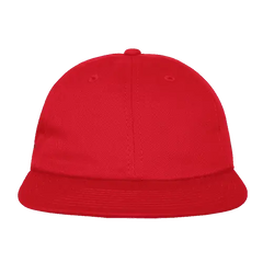 Decky 200 Relaxed Flat Bill Cotton Cap Red Red / One Size Fits Most