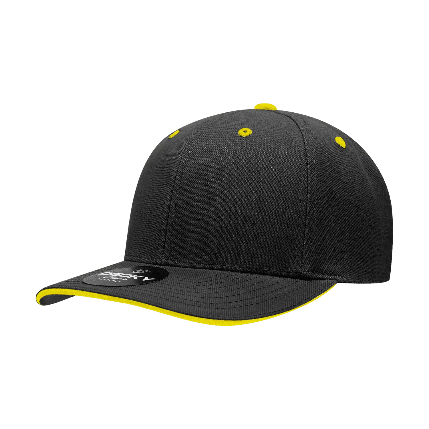 Decky 2003 Sandwich Visor Baseball Cap - Black Gold - Black Gold / One Size Fits Most