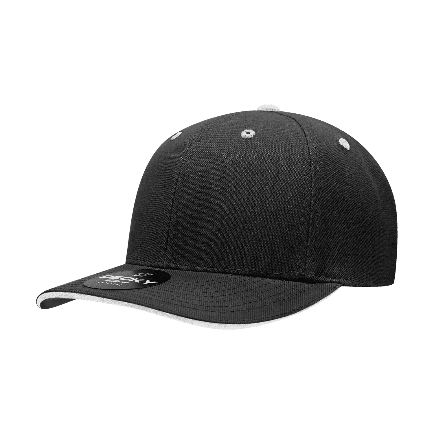 Decky 2003 Sandwich Visor Baseball Cap - Black White - Black White / One Size Fits Most