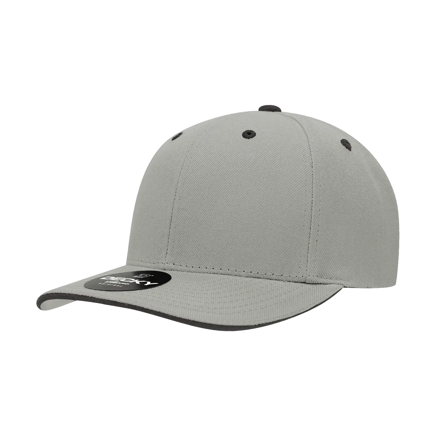 Decky 2003 Sandwich Visor Baseball Cap Gray Black Gray Black / One Size Fits Most