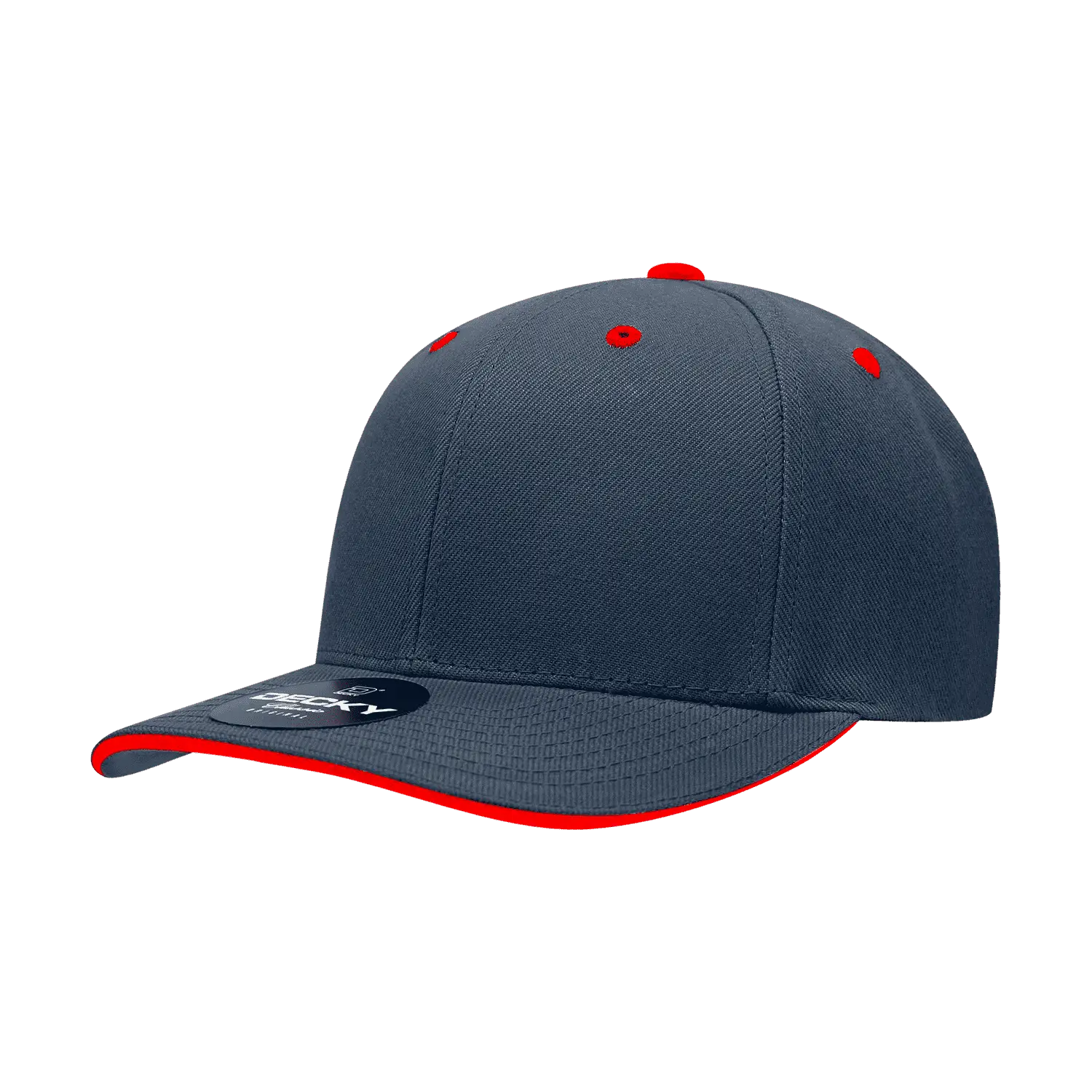 Decky 2003 Sandwich Visor Baseball Cap - Navy Red - Navy Red / One Size Fits Most