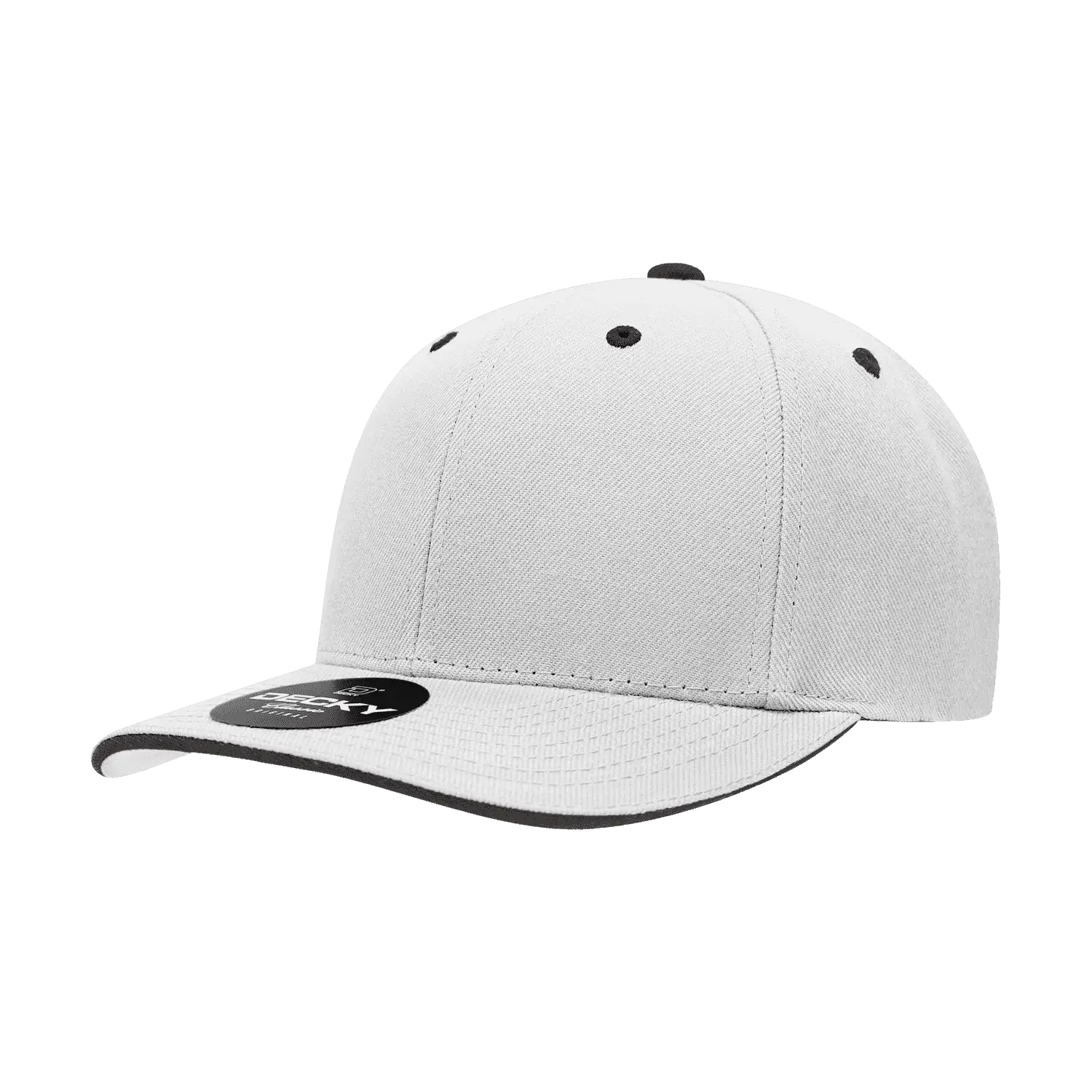 Decky 2003 Sandwich Visor Baseball Cap - White Black - White Black / One Size Fits Most