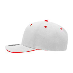 Decky 2003 Sandwich Visor Baseball Cap - White Red - White Red / One Size Fits Most