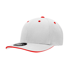 Decky 2003 Sandwich Visor Baseball Cap - White Red - White Red / One Size Fits Most