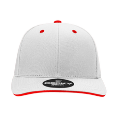 Decky 2003 Sandwich Visor Baseball Cap - White Red - White Red / One Size Fits Most