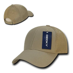 Decky 204 Low Crown Air Mesh Baseball Cap - Khaki - Khaki / One Size Fits Most