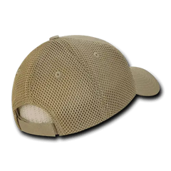 Decky 204 Low Crown Air Mesh Baseball Cap - Khaki - Khaki / One Size Fits Most