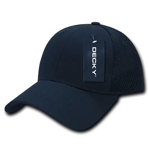 Decky 204 Low Crown Air Mesh Baseball Cap - Navy Navy - Navy / One Size Fits Most