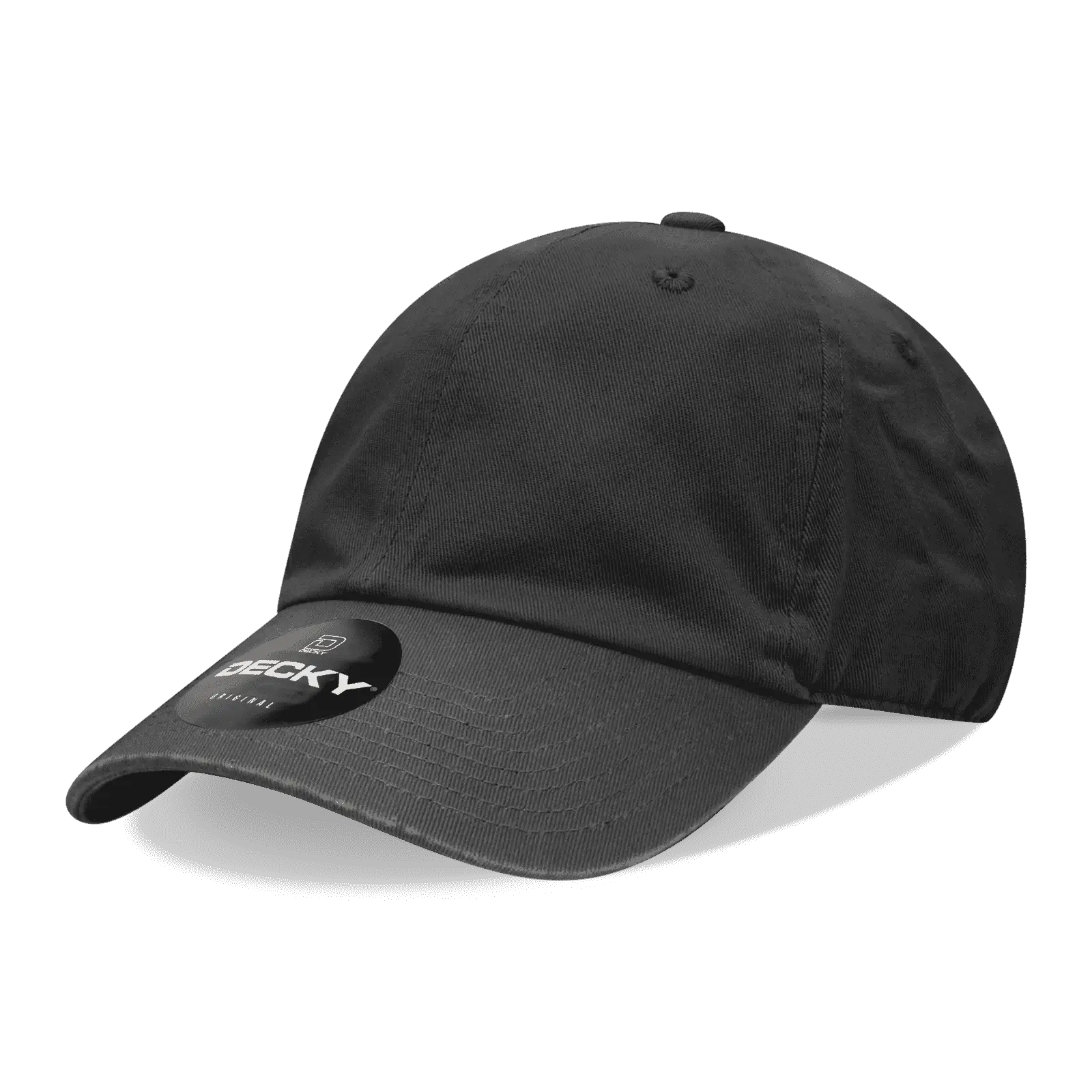 Decky 205 Relaxed Washed Cotton Cap - Black - Black / One Size Fits Most