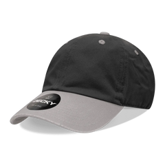 Decky 205 Relaxed Washed Cotton Cap - Black Gray - Black Gray / One Size Fits Most