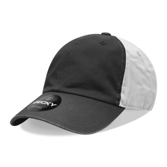 Decky 205 Relaxed Washed Cotton Cap - Black White - Black White / One Size Fits Most