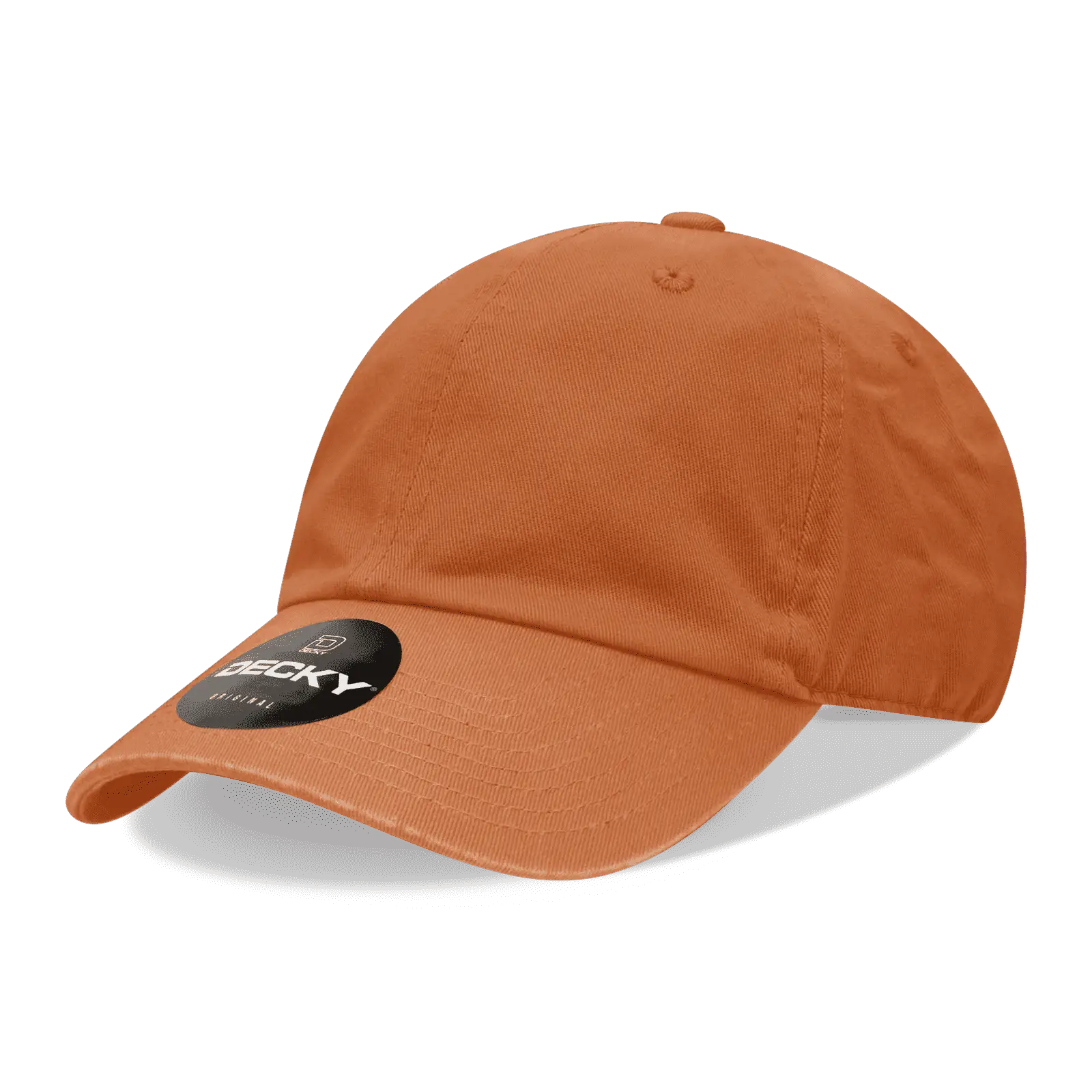 Decky 205 Relaxed Washed Cotton Cap - Burnt Orange - Burnt Orange / One Size Fits Most