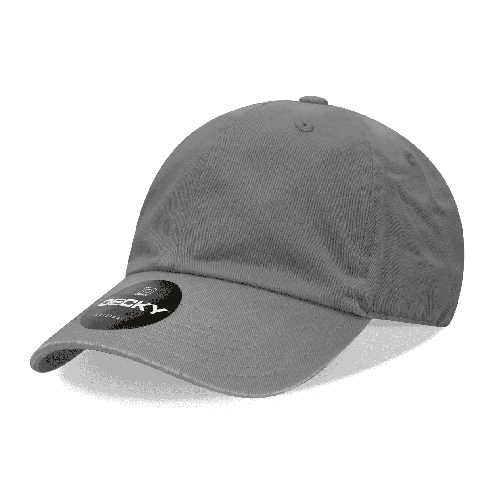 Decky 205 Relaxed Washed Cotton Cap - Charcoal - Dark Gray / One Size Fits Most