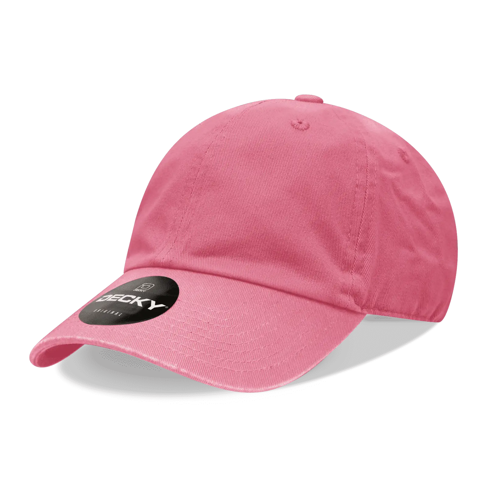 Decky 205 Relaxed Washed Cotton Cap - Dark Pink - Pink / One Size Fits Most
