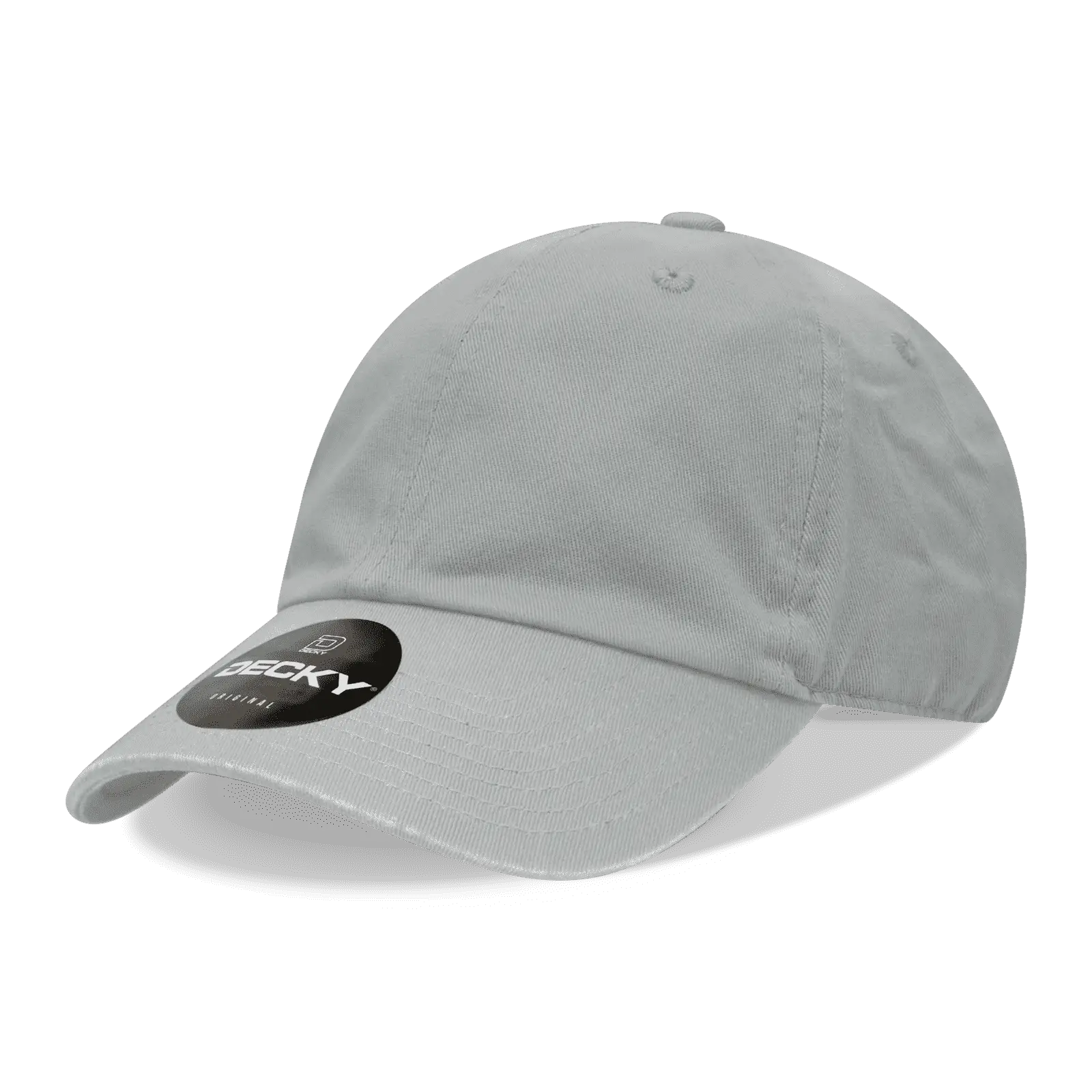 Decky 205 Relaxed Washed Cotton Cap - Gray - Gray / One Size Fits Most