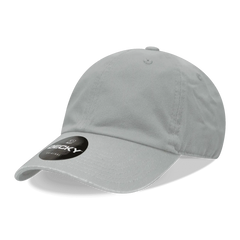 Decky 205 Relaxed Washed Cotton Cap - Gray - Gray / One Size Fits Most