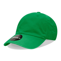 Decky 205 Relaxed Washed Cotton Cap - Kelly - Kelly / One Size Fits Most