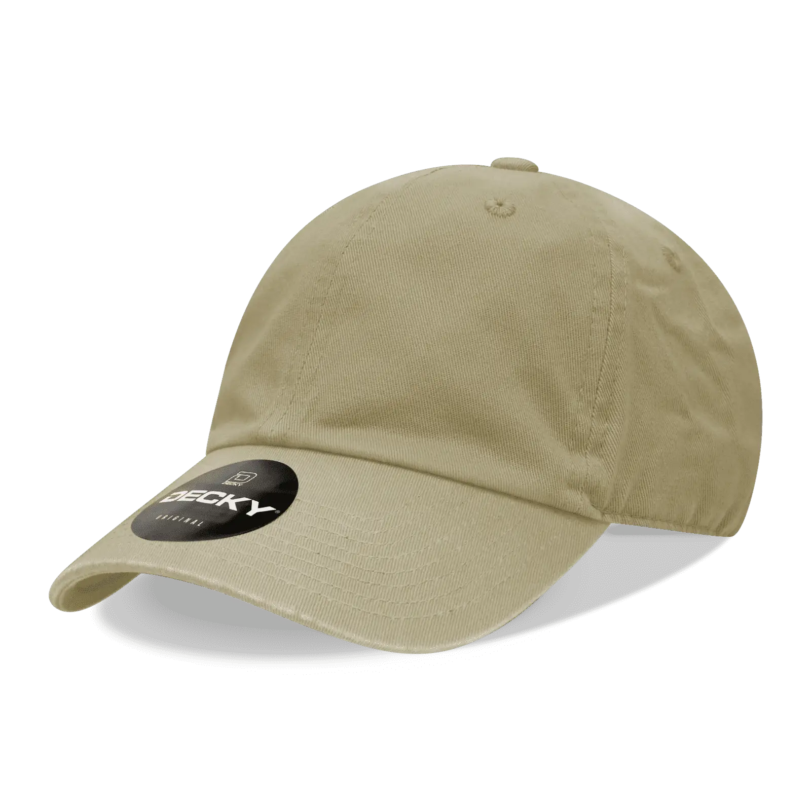 Decky 205 Relaxed Washed Cotton Cap - Khaki - Khaki / One Size Fits Most