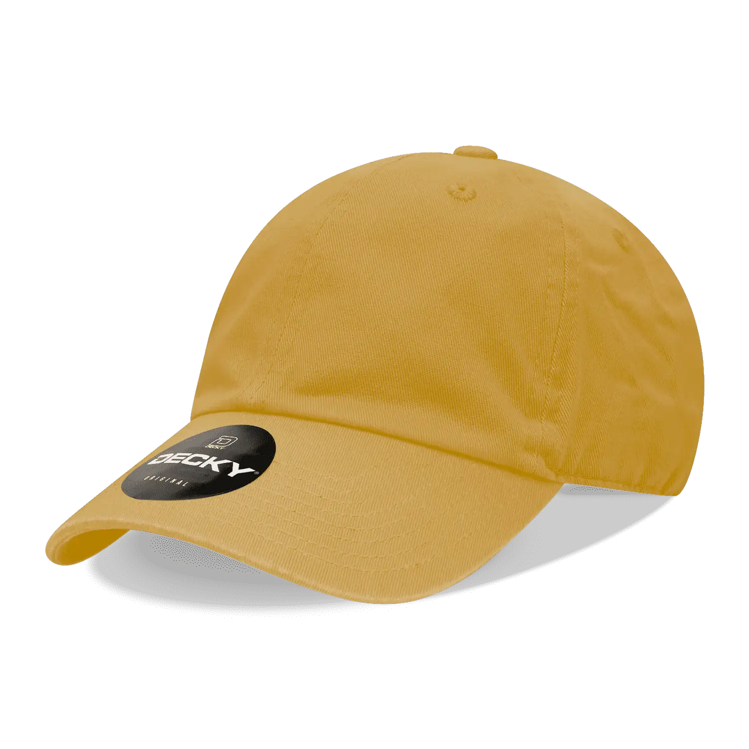 Decky 205 Relaxed Washed Cotton Cap - Mustard - Gold / One Size Fits Most