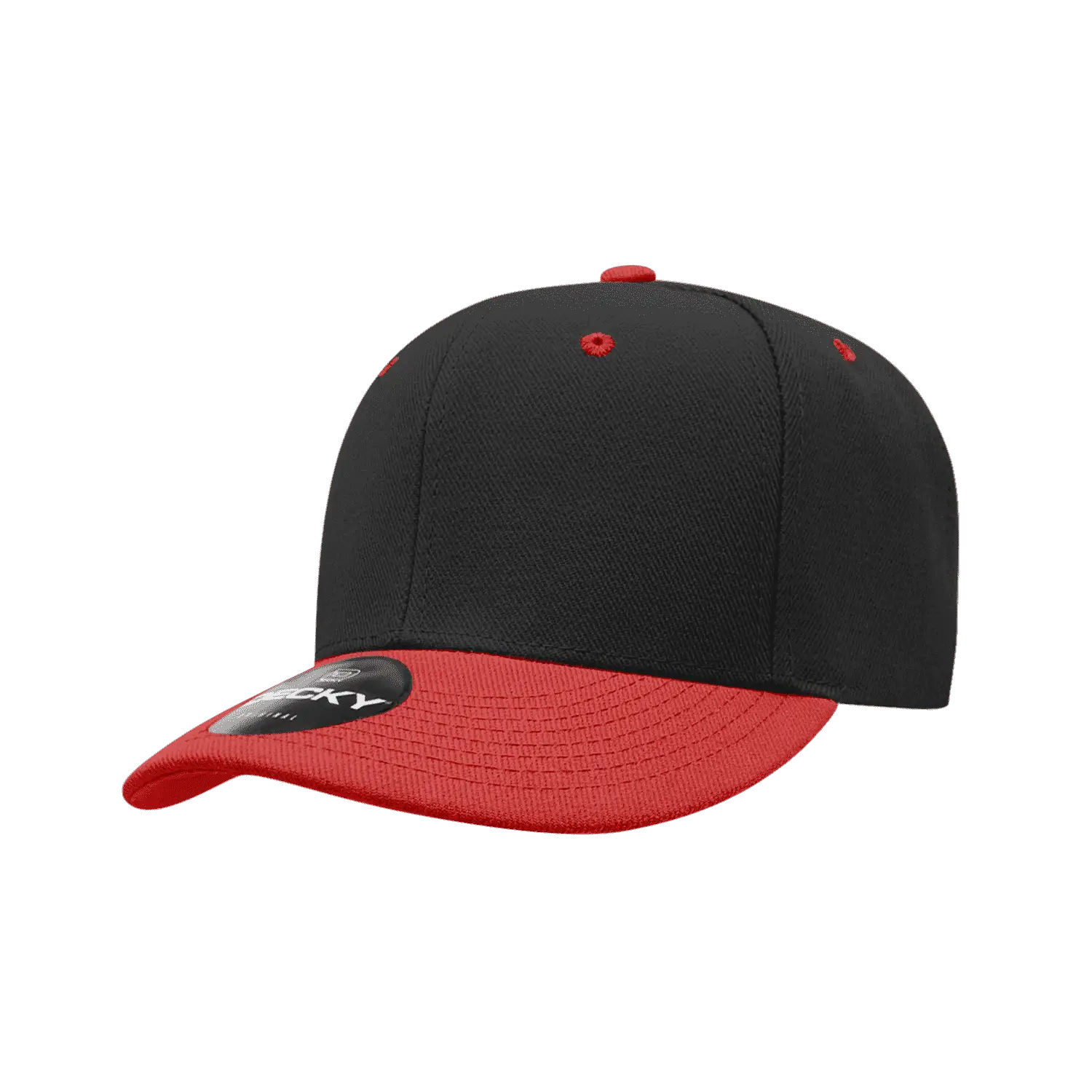 Decky 206 Low Structured Baseball Cap Black Red Black Red / One Size Fits Most